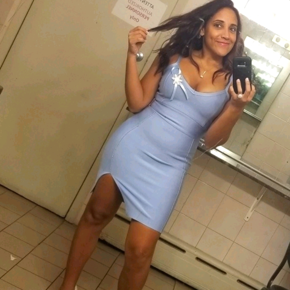 Icy blue dress